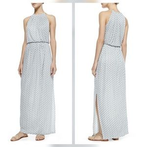 Joie Sumer gray white maxi dress